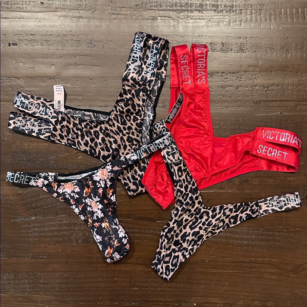 Victoria's Secret Satin Cheeky & Thong Panty Bundle ❤️🪩